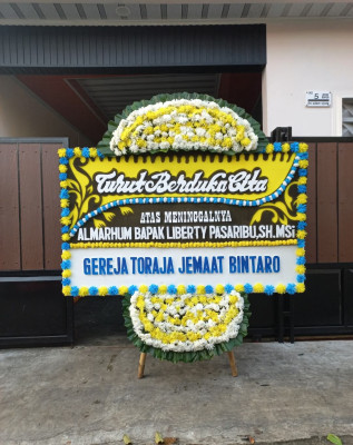 Papan Bunga Duka di Aek Ledong
